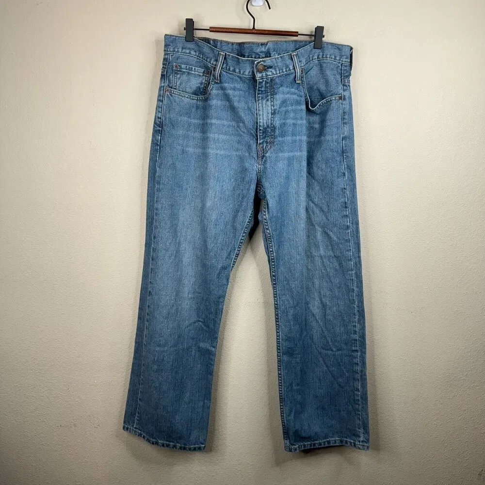 Levi's Men's 569 High Rise Straight‎ Leg Jeans Denim Blue Size 30/36